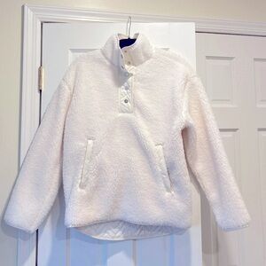 Athleta Cozy Sherpa Sweater- White